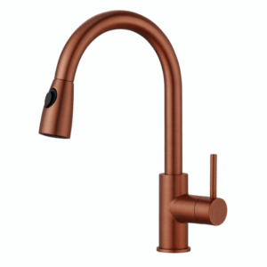 ברז מטבח נשלף רוז גולד מסדרת Dett מבית Waterfall